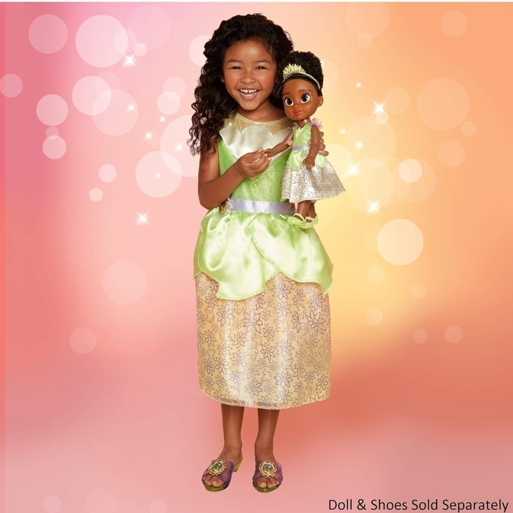 NWT Tiana Dress Costume for Girls Halloween costume Disney Princess Tiana. - Picture 3 of 5